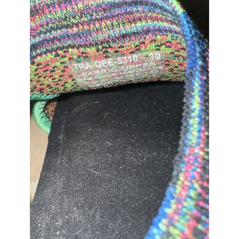 TRAQ by Alegria Women Knit Slingback Sandals‎ Multi Color Size 39
